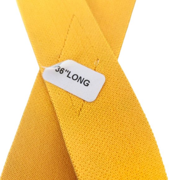 Yardstick Liar's Suspenders Bright Yellow Men's Size 36" Long x 1-1/2" Wide - Picture 5 of 6